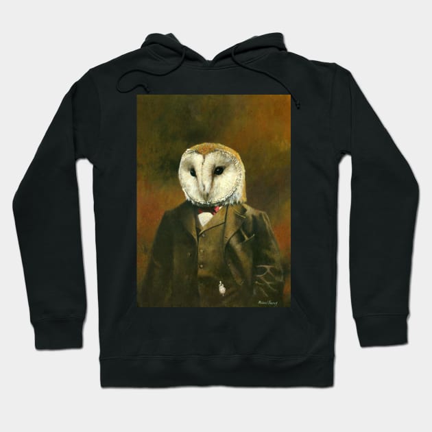 Vintage Owl Man Hoodie by mictomart